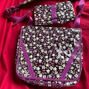 Purple Women's Bag Set with wallet